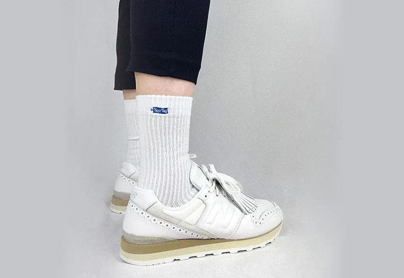 經典素色襪-白 厚襪款(4種尺寸)